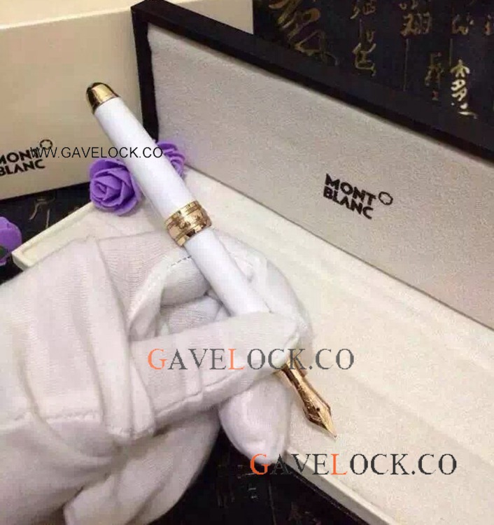 Buy Wholesale Mini Mont Blanc Pen - Meisterstuck Mini Size Fountain Pen White Resin Replica